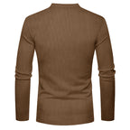 Herren Langarmshirt mit strukturiertem Rippdesign R&B