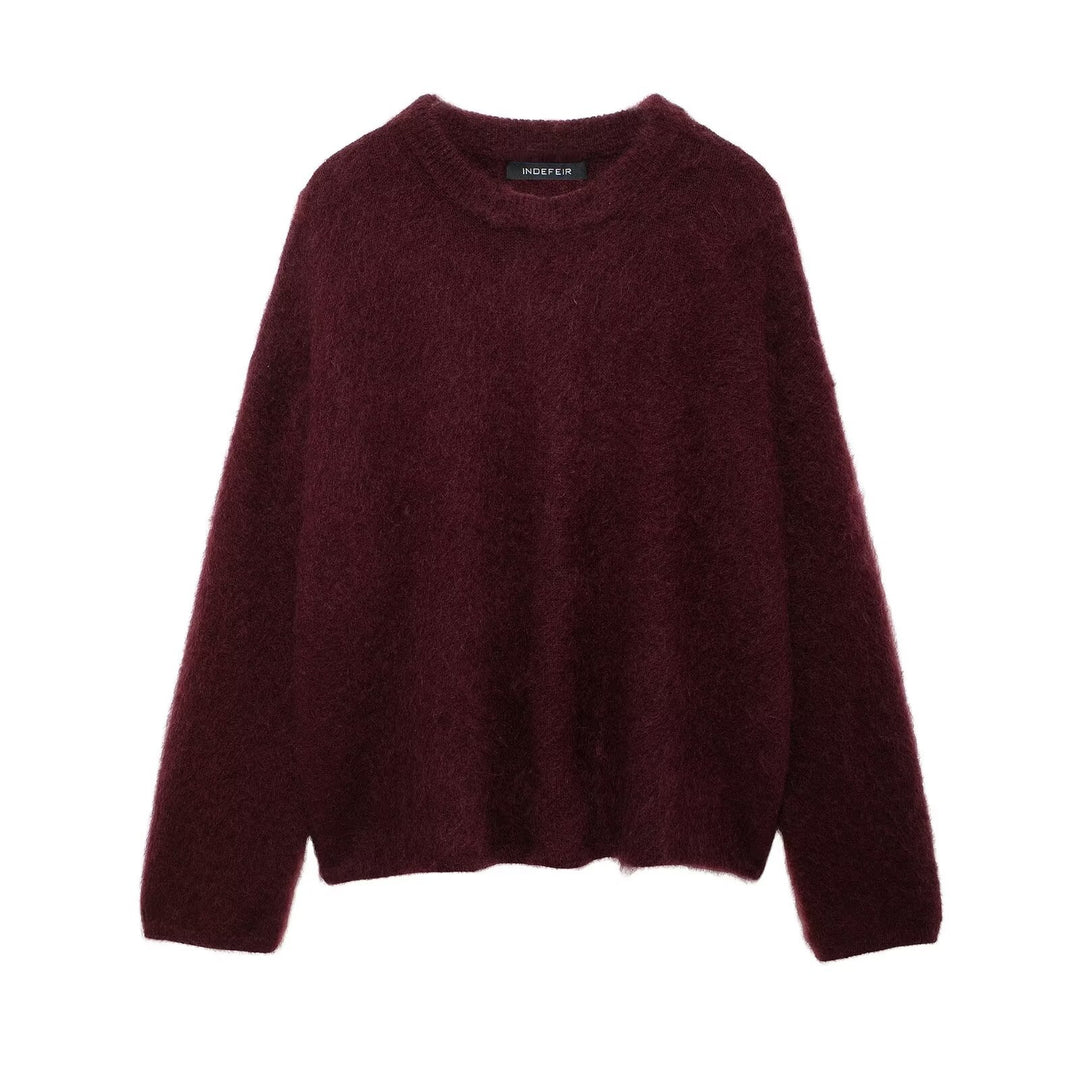 Damen Weicher, flauschiger Pullover R&B