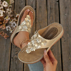 Damen Blumige Wellness-Sandalen R&B