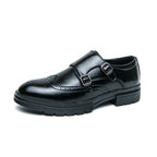 Damen Elegante Doppel-Monk-Schuhe aus hochwertigem Leder R&B