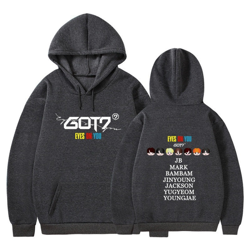 Damen Kapuzensweater mit einzigartigem GOT7 Design und bequemer Passform