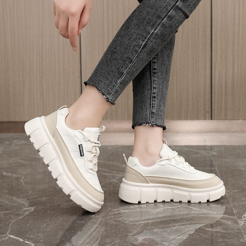 Damen Sportliche Plateau Sneaker R&B