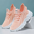Damen Sportliche Lauf-Sneaker mit atmungsaktivem Strickoberteil R&B