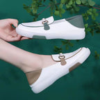 Damen Slip-On Sneakers mit elegantem Metallverschluss und komfortablem Fußbett R&B