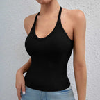 Damen Sportliches Tanktop mit integriertem Bustier R&B