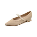 Damen elegante Pumps mit perlenverziertem Riemchen