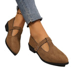 Damen Klassische Ballerinas mit elegantem Riemen R&B