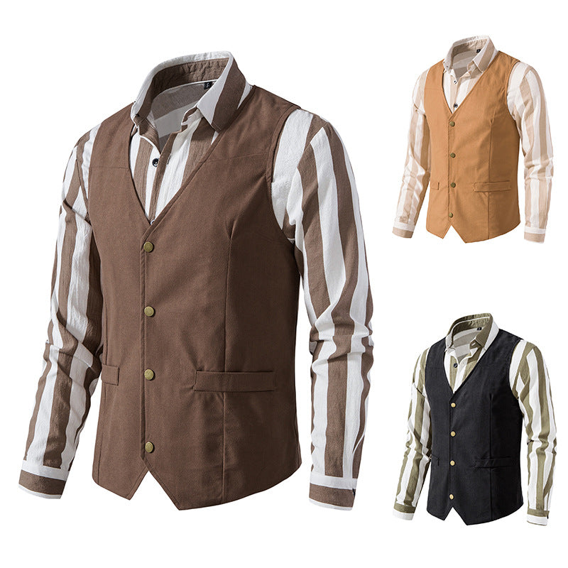 Herren Elegante Weste mit modernen Akzenten und strukturiertem Design
