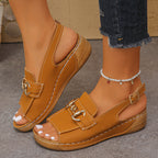 Damen Designerfreizeitsandalen mit modischem Kettenakzent R&B