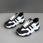Damen Sportliche Sneaker mit atmungsaktiver Oberflächenstruktur und rutschfester Laufsohle R&B