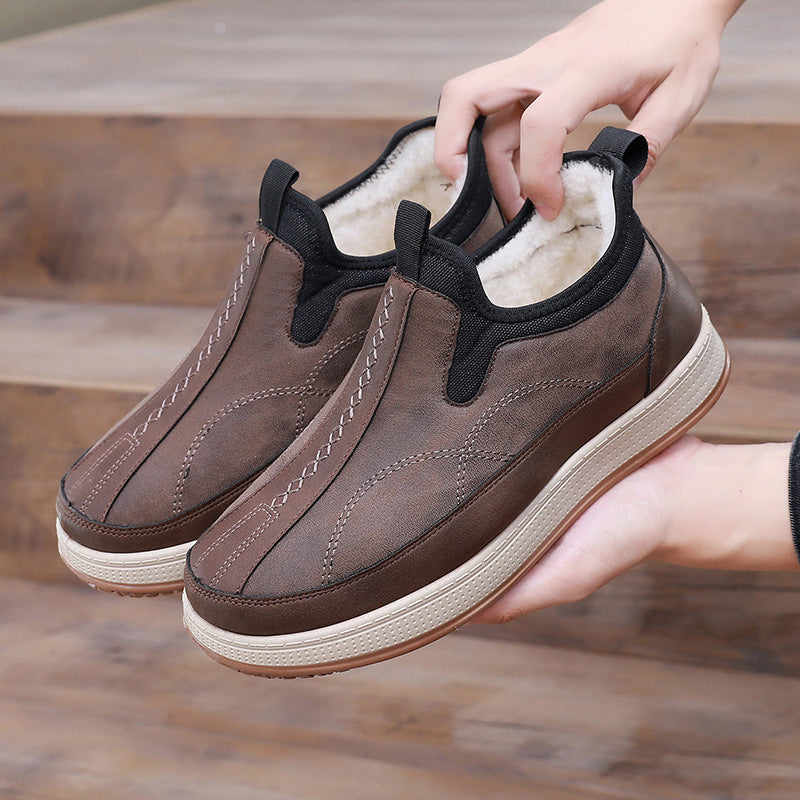 Damen Bequeme und stylische Warmfutter Slip-On Schuhe R&B