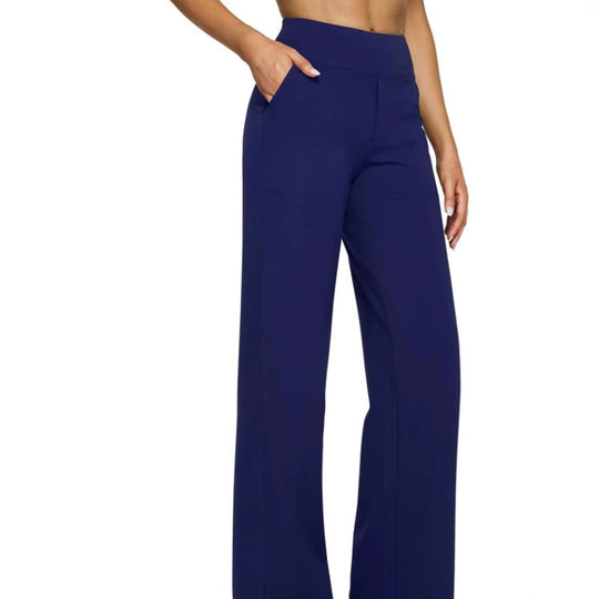 Damen Weitgeschnittene Lounge-Hose mit elastischem Bund R&B