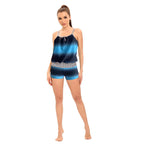 Damen Freizeit-Bikini-Set mit elastischer Taillierung und modischen Trägerdetails R&B