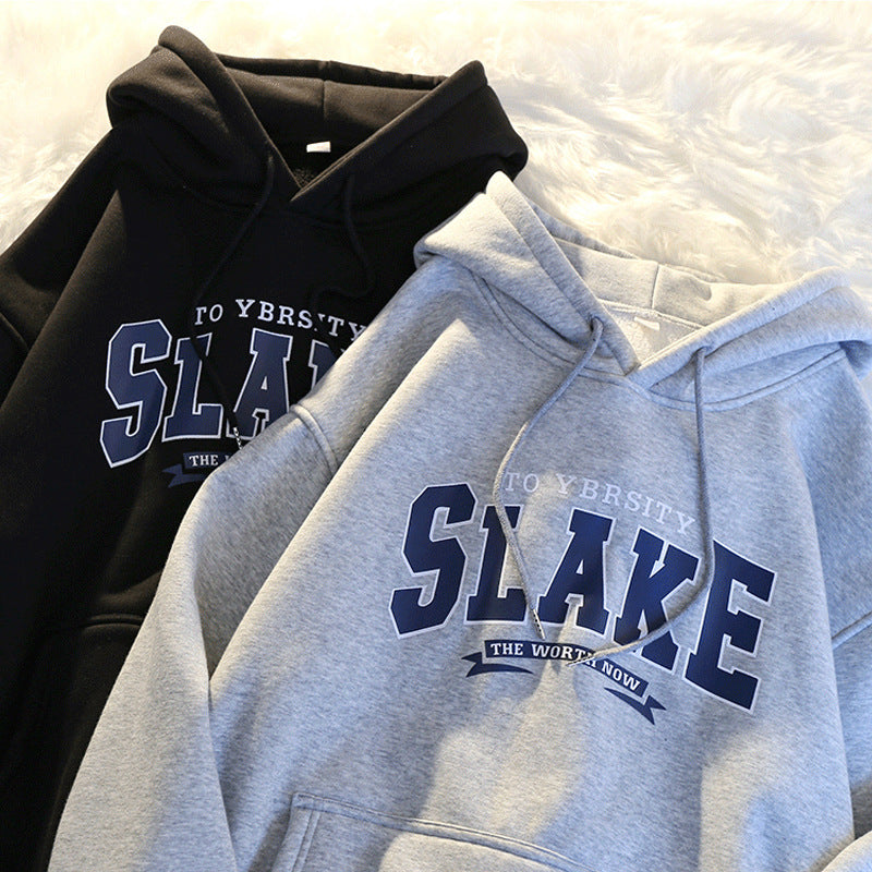Damen Hoodie mit lässigem Print und Kapuze