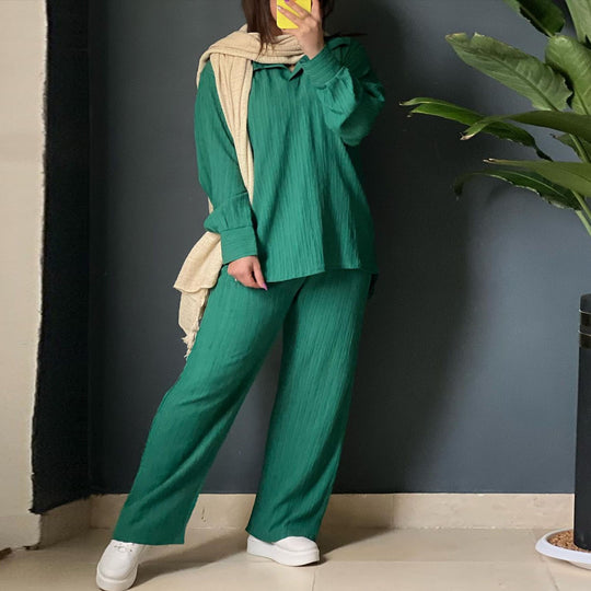 Damen Lässiges Strick-Set mit weitem Schnitt R&B