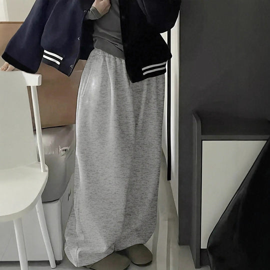 Damen bequeme Sweatpants mit elastischem Bund und legerem Schnitt R&B