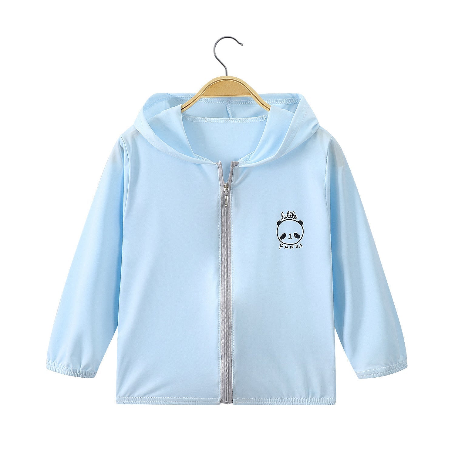 Unisex nan leichte Kapuzenjacke mit durchgehendem Reißverschluss und niedlichem Panda-Print  R&B