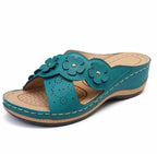 Damen Sandalen mit floralen Akzenten