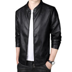 Herren Kunstlederjacke modern geschnitten
