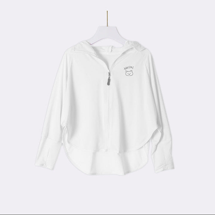 Damen Sportliche UV-Schutzjacke mit Kapuze R&B