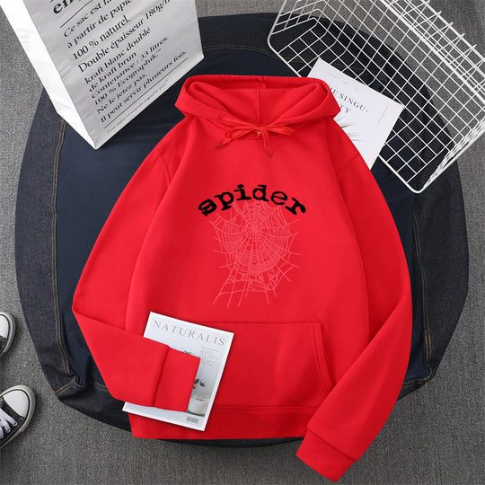 Damen Kapuzensweater mit kreativem Spinnenmotiv R&B