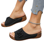 Damen Komfortable Clogs mit floralem Design und rutschfester Sohle R&B
