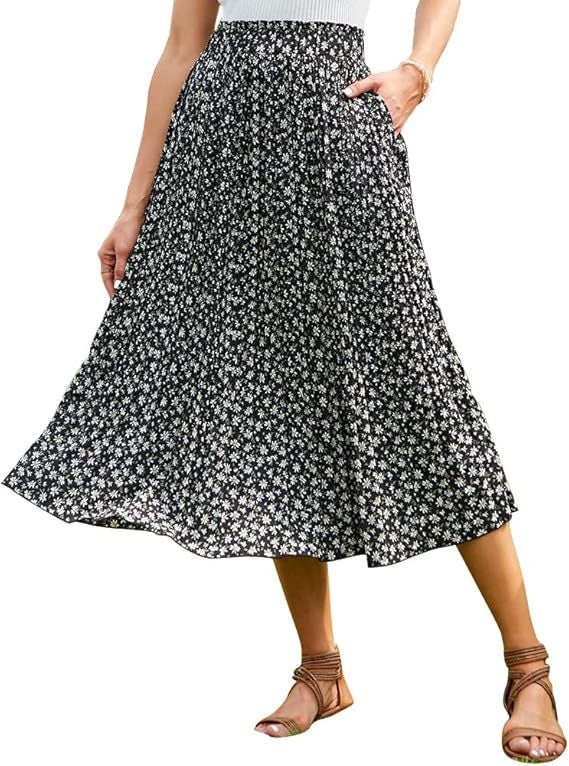Damen Maxirock mit modischem Animal Print R&B