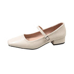 Damen Mary Jane Ballerinas mit elegantem Riemen R&B