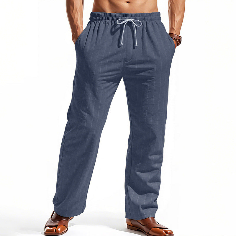 Herren lässige Cargo-Hose mit elastischem Bund und seitlichen Eingrifftaschen R&B