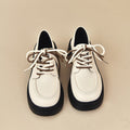 Damen modische Schnürschuhe mit robustem Sohlenprofil und hochwertiger Lederoberfläche R&B