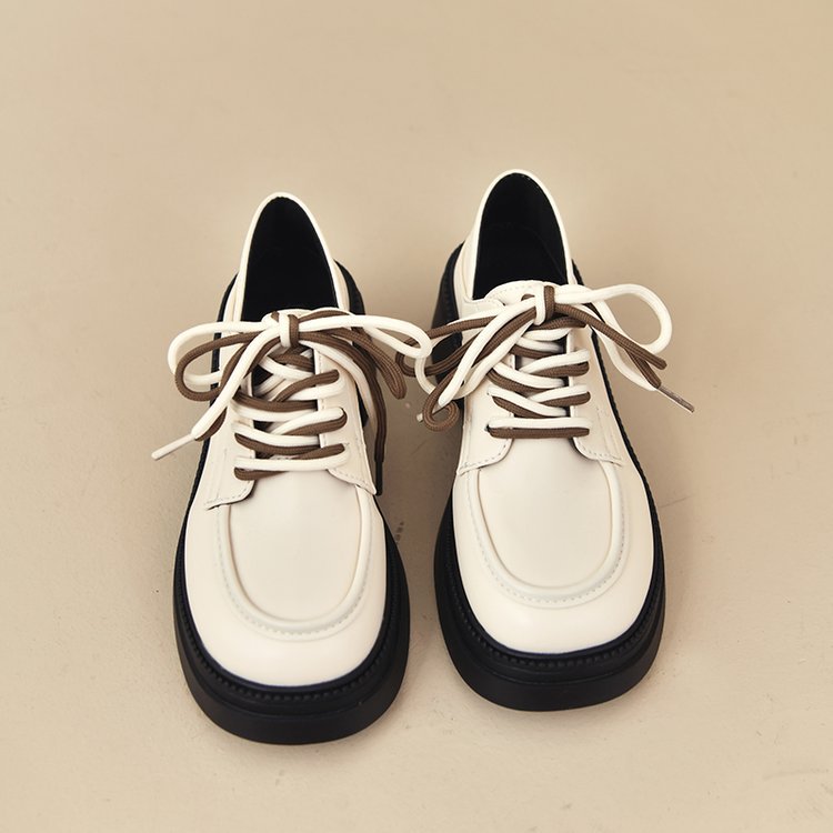 Damen modische Schnürschuhe mit robustem Sohlenprofil und hochwertiger Lederoberfläche R&B