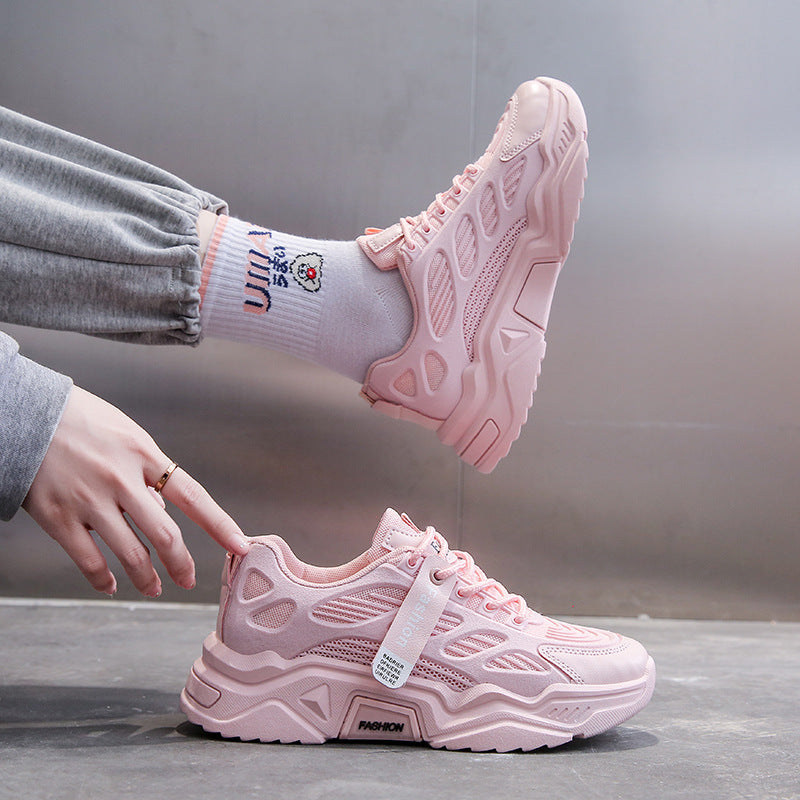 Damen Sportliche Sneakers mit atmungsaktiver Mesh-Oberfläche und dämpfender Sohle R&B