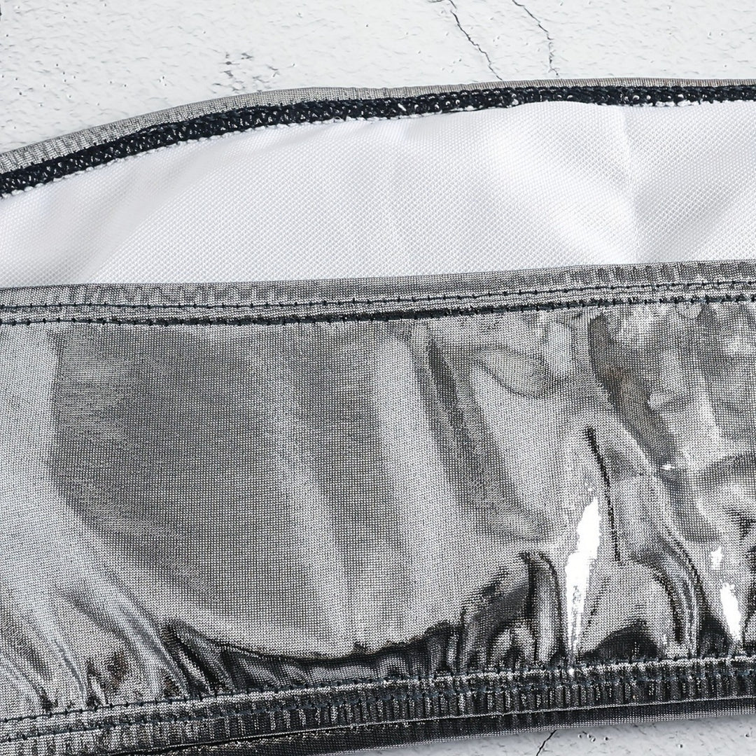 Damen Bandeau-Bikini mit eleganter Glanzoptik und modischen Muscheldetails R&B