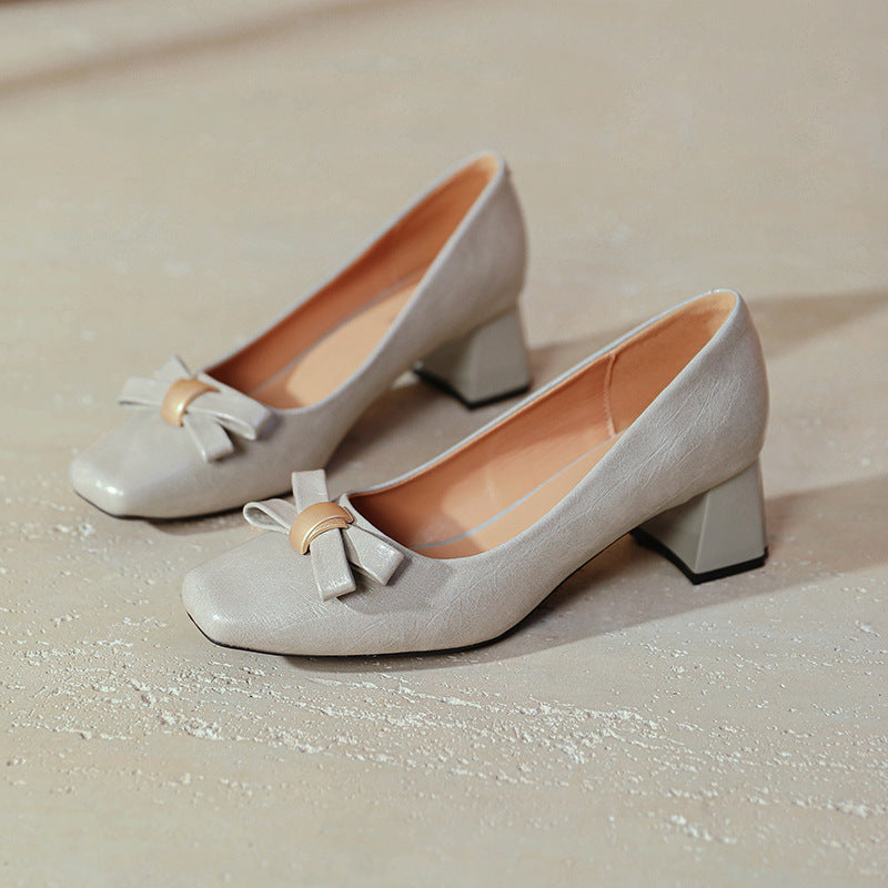 Damen elegante Schuhe mit Blockabsatz R&B