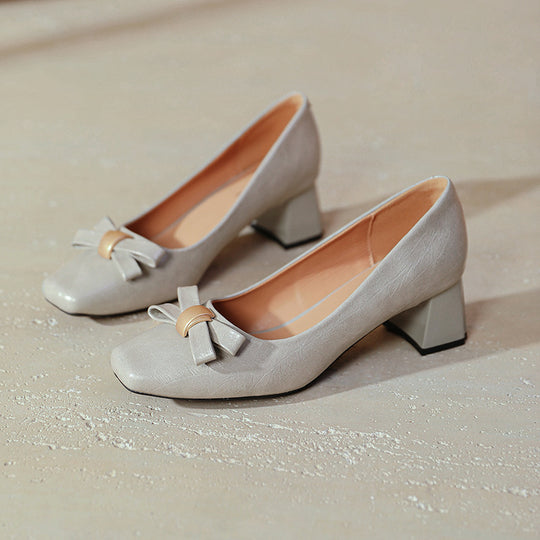 Damen elegante Schuhe mit Blockabsatz R&B