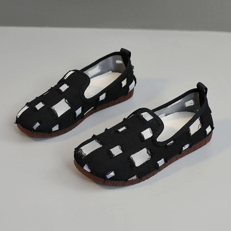 Damen modische Freizeitschuhe mit durchlässigem Obermaterial und rutschfester Sohle R&B