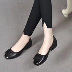 Damen Komfortable Ballerinas mit eleganter Schnallenverzierung R&B