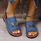 Damen Sandalen mit modischem Schnallenverschluss und komfortabler Fußbettgestaltung R&B