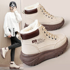 Damen Winterliche High-Top Sneakers mit kuscheligem Innenfutter und robustem Laufprofil R&B