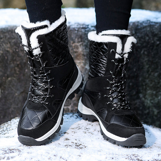Damen Thermisch isolierte Winterstiefel mit rutschfester Profilsohle und kuscheligem Innenfutter R&B