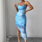 Damen Wickelkleid mit asymmetrischem Schnitt und raffinierten Rüschendetails R&B