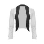 Damen eleganter Blazer mit kontrastierenden Einsätzen R&B