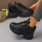 Damen sportliche Sneakers mit dämpfender Sohle und modischem Obermaterial R&B