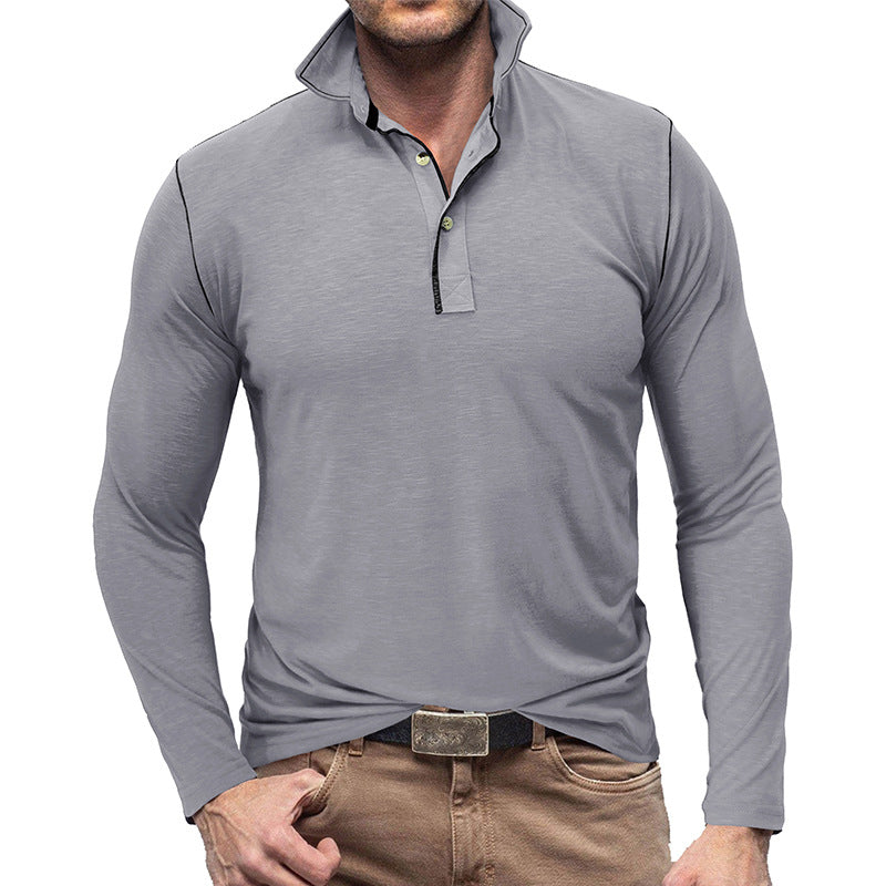R&B | Pique Pullover Slim Passform Weiches Baumwollgefühl Langärmliger Stylischer Passform