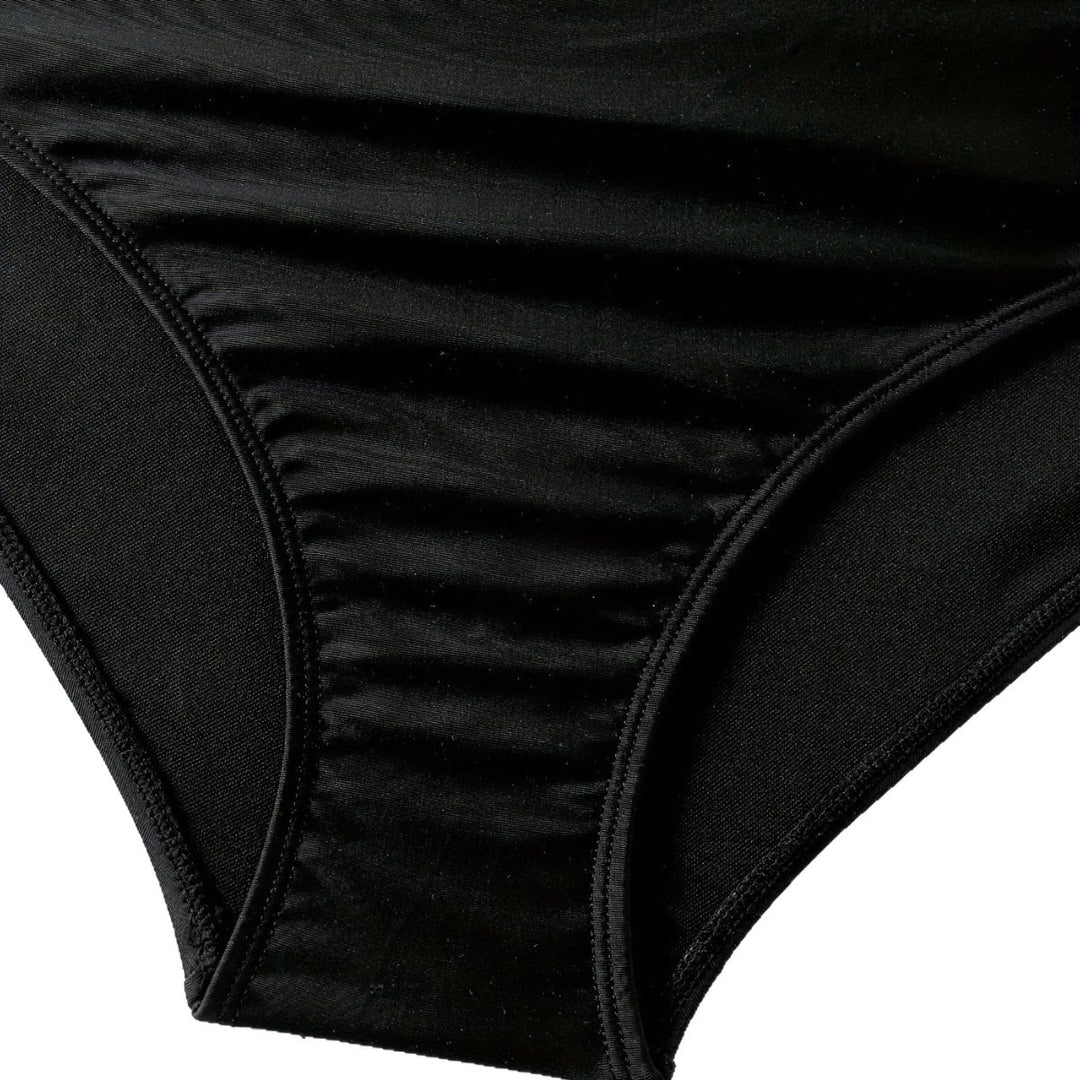 Damen Einteiler Badeanzug mit raffinierten Rüschendetails und floralem Oberteil R&B