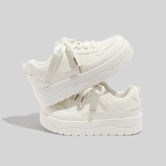Damen Plattform Sneakers mit atmungsaktiver Oberfläche und gepolsterter Dämpfung R&B