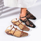 Damen Slingback-Sandaletten mit innovativem Netzdesign und bequemem Blockabsatz R&B