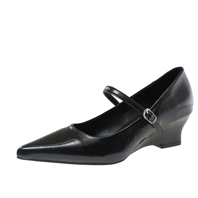 Damen elegante Mary Jane Pumps mit schickem Absatz R&B