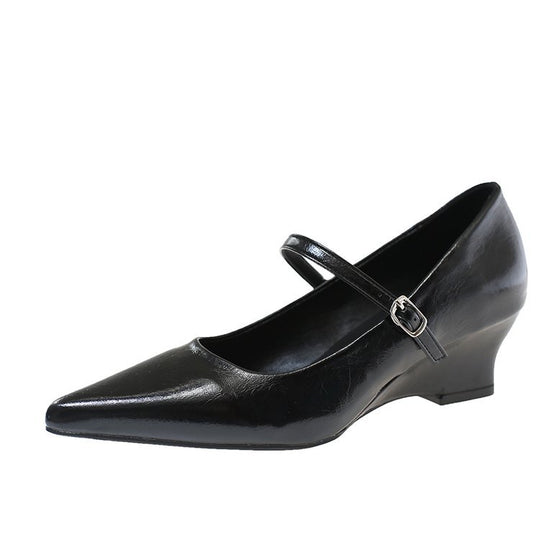 Damen elegante Mary Jane Pumps mit schickem Absatz R&B