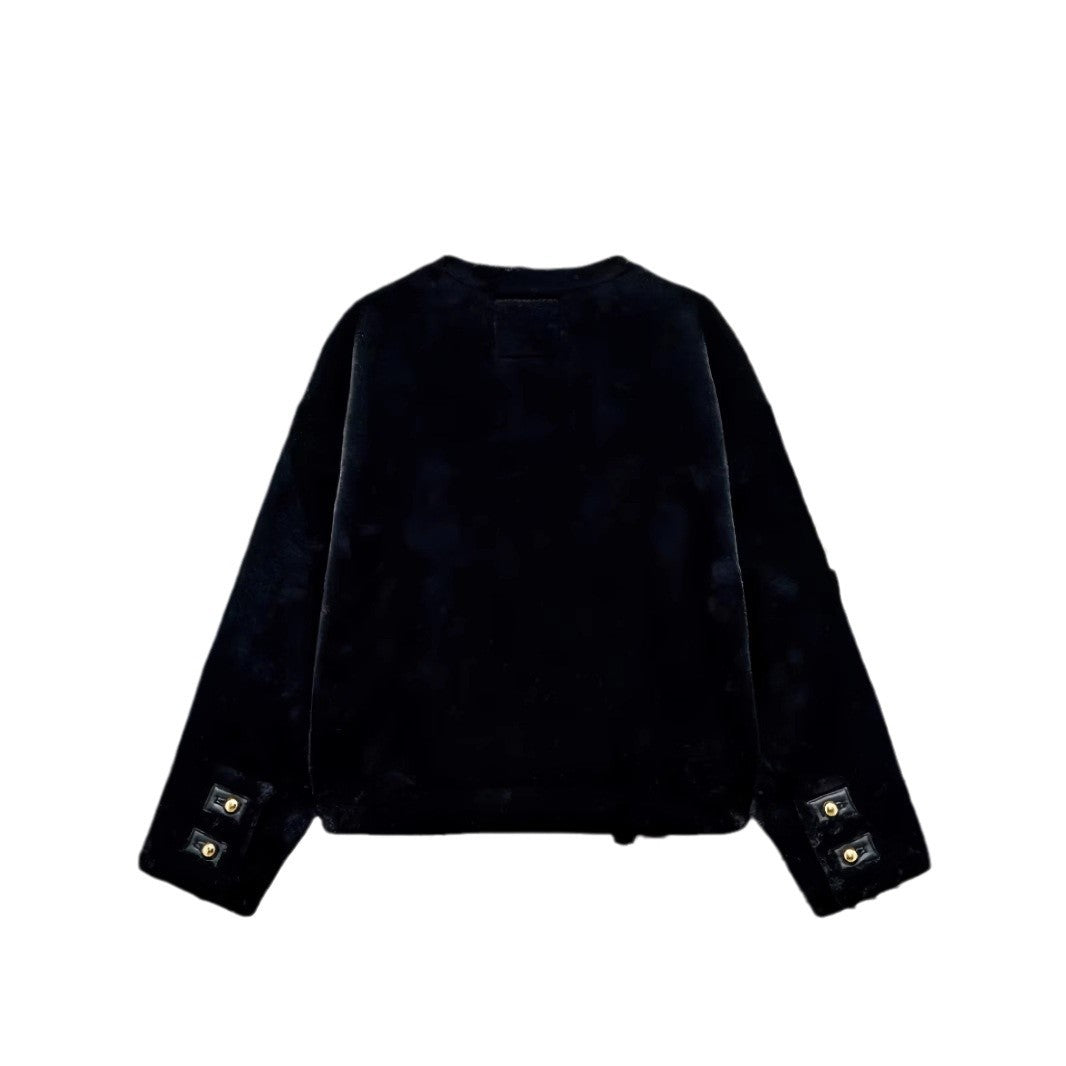 Damen weiche und luxuriöse Jacke aus Kunstfell R&B